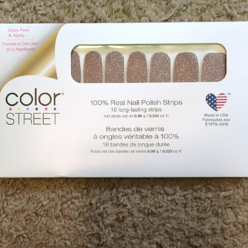Sahara Jewel Color Street Shimmering Brown Nail Strips